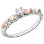 Genuine Diamond Engagement Ring - by Mt Rushmore (Pitured in White Gold)
